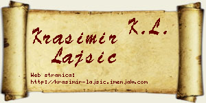 Krasimir Lajšić vizit kartica